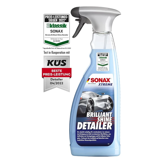 Sonax Xtreme BrilliantShine Detailer 750 ml - Schnelle, schonende und gründliche Lackpflege - ArtNr 02874000