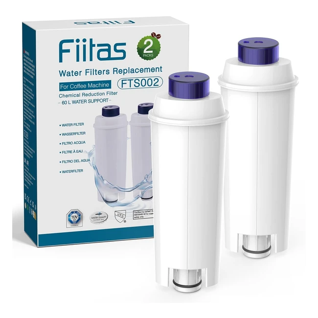 Fiitas DLSC002 - Filtri per DeLonghi Macchina Caff Decalcificante - Serie Magn