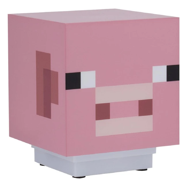 Paladone Minecraft Pig Light with Sound - Officially Licensed Merchandise - Pink