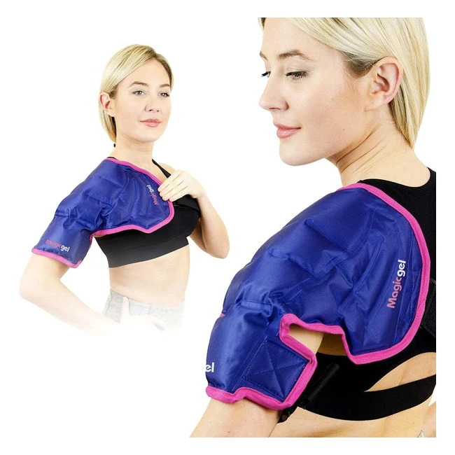 Magic Gel Shoulder Ice Pack - Reusable & Long Lasting - Rotator Cuff Injuries - Hot or Cold Therapy