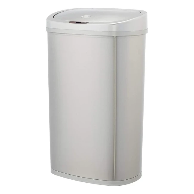 Amazon Basics Stainless Steel Rectangular Dustbin with Handsfree Motion Sensor 5