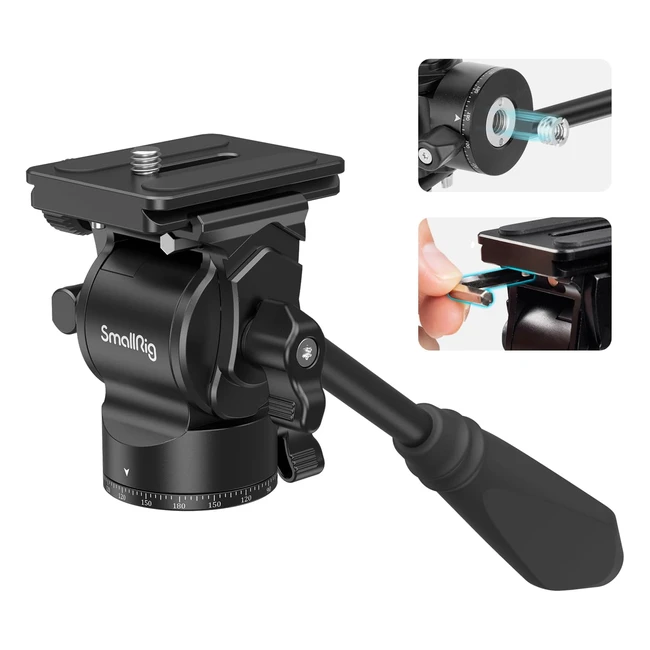Testa Fluida SmallRig CH10 - Compatibile con DSLR e Mirrorless - Carico 3kg