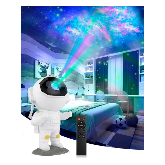 Lmpara Proyector Astronauta Galaxia Luz Nocturna con Nebulosa - Modelo nico 