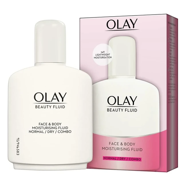 Olay Beauty Fluid Moisturiser 200ml - Pack of 1  Glycerin  24-Hour Hydration