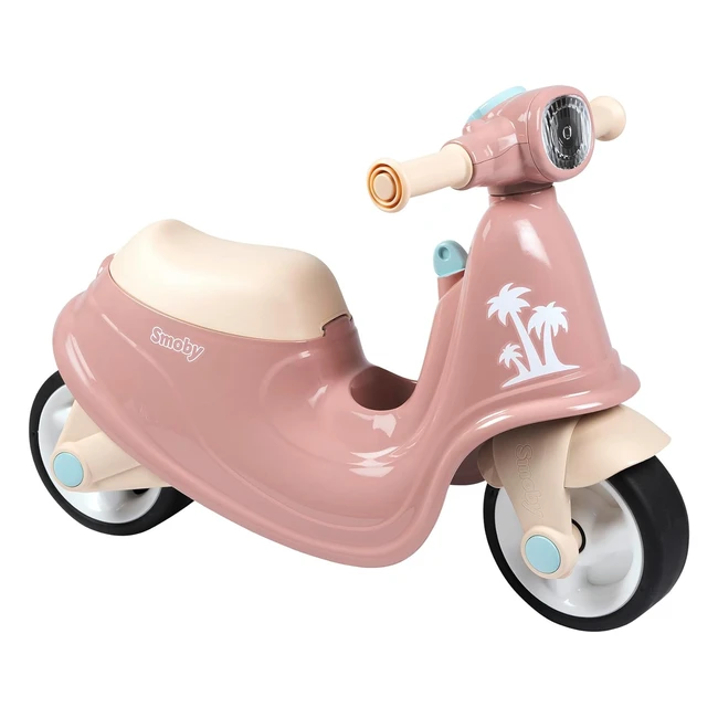 Porteur Scooter Smoby 18 mois Roues Silencieuses Coffre Jouets Rose 721008