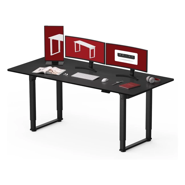 Escritorio Elevable Elctrico Sanodesk QS2 180x80 cm - Gaming Mesa Regulable co