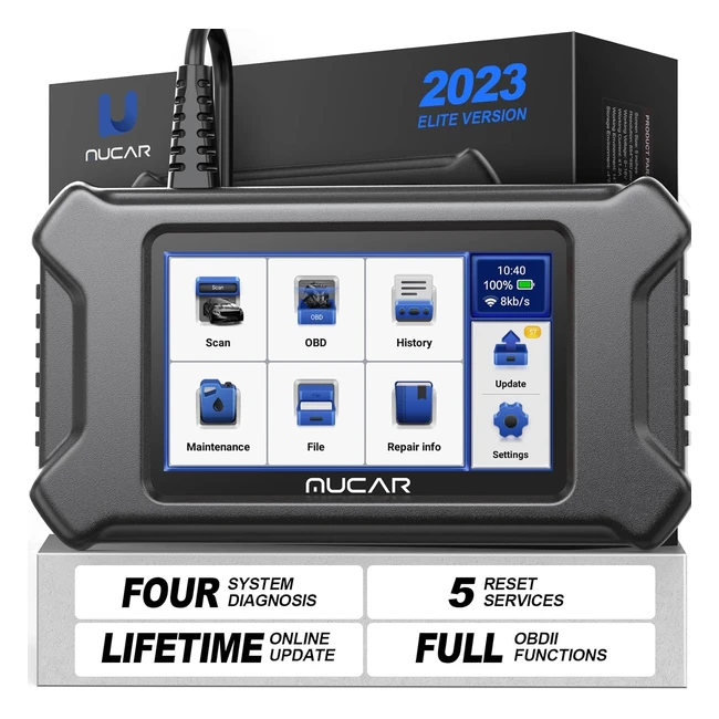 MUCAR CS4 Escáner Diagnóstico Coche Multimarca - 5 Servicios Especiales