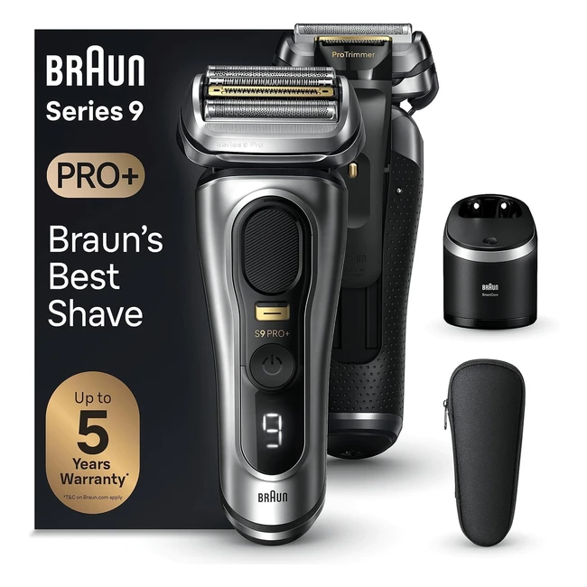 Braun Series 9 Pro Rasoio Elettrico Barba 9567cc Argento