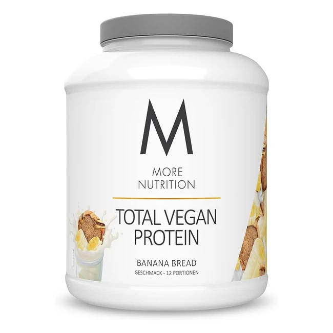 Total Vegan Protein Bananenbrot 600g - Hochwertiges Protein aus Krbiskernmehl