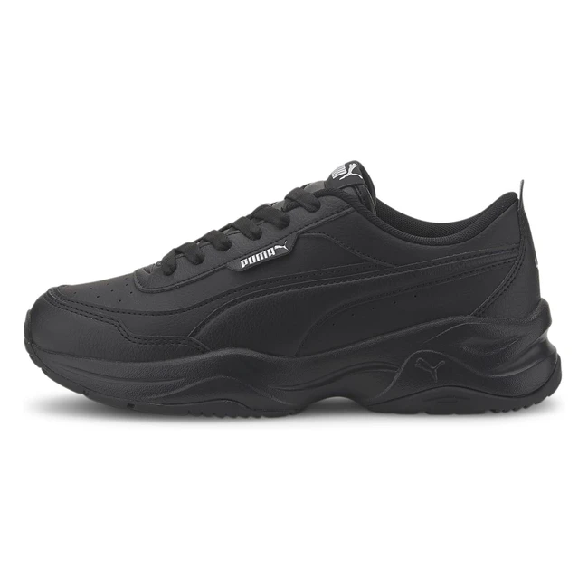 PUMA Damen Cilia Fashion Fußballschuhe - Größe 37 EU - Schwarz Silber - Stilvoll und bequem