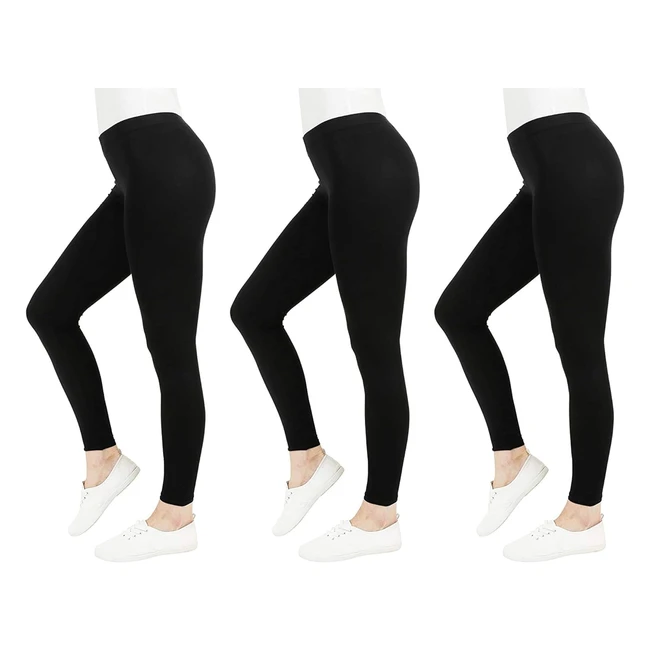 Lot de 3 Leggins Dcontracts FM London pour Femmes - Coupe Ajuste