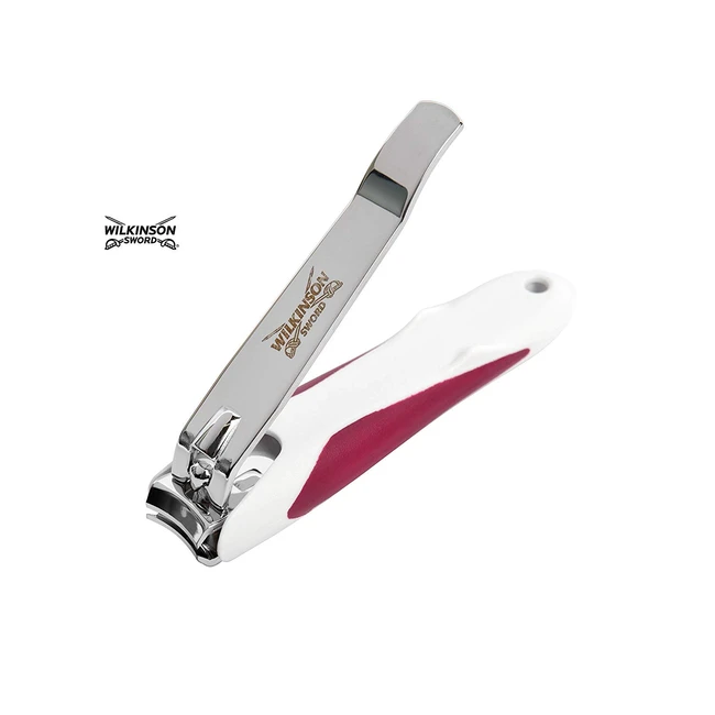 Wilkinson Sword Maniküre Nagelknipser Zehennagelknipser mit Nagelfang und Präzisionsschnitt