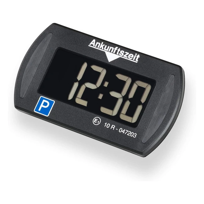 Park Mini Elektronische Parkscheibe Schwarz - Kleinste und leichteste Timeruhr -