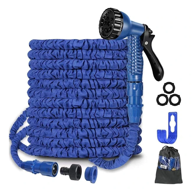 100ft Expandable Garden Hose Pipe - Flexible Magic Hose with 7 Function Spray No