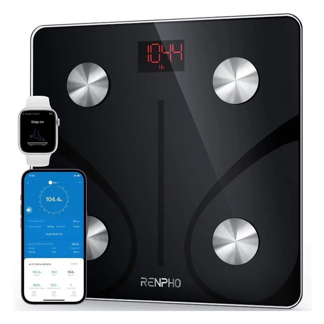 Renpho Smart Scales for Body Weight - Bluetooth Bathroom Scales - Digital Weighing Scales - Fitness Tracking - Model: Elis 1