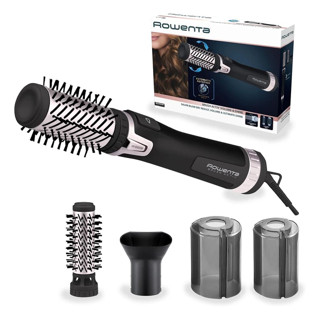Rowenta Brush Activ Volume Shine CF9550F0 - Brosse Soufflante Rotative 1000W - Cheveux Doux et Brillants