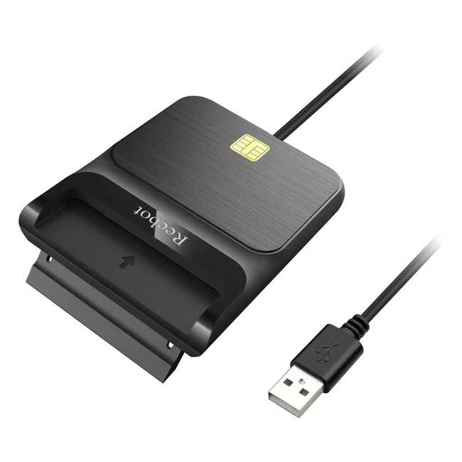Lector DNI Electrónico USB - Recbot, Windows 10/11, Linux, Mac OS - Ligero y Seguro