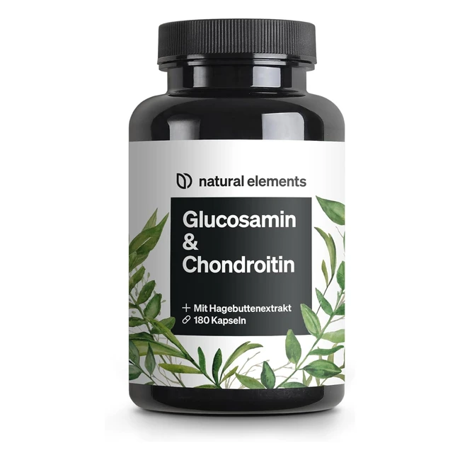 180 Kapseln hochdosiertes Glucosamin und Chondroitin Labor getestet Made in Germ