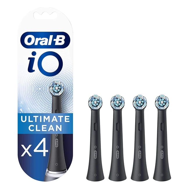 OralB iO Ultimate Clean Electric Toothbrush Head Pack of 4 - Twisted Angled Bris
