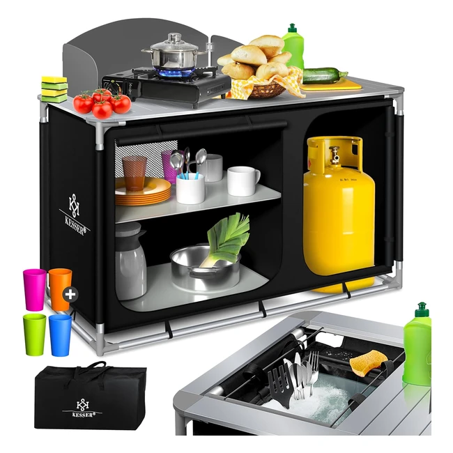 Kesser Campingkche mit Tragetasche Aluminiumgestell Wahl der Modelle