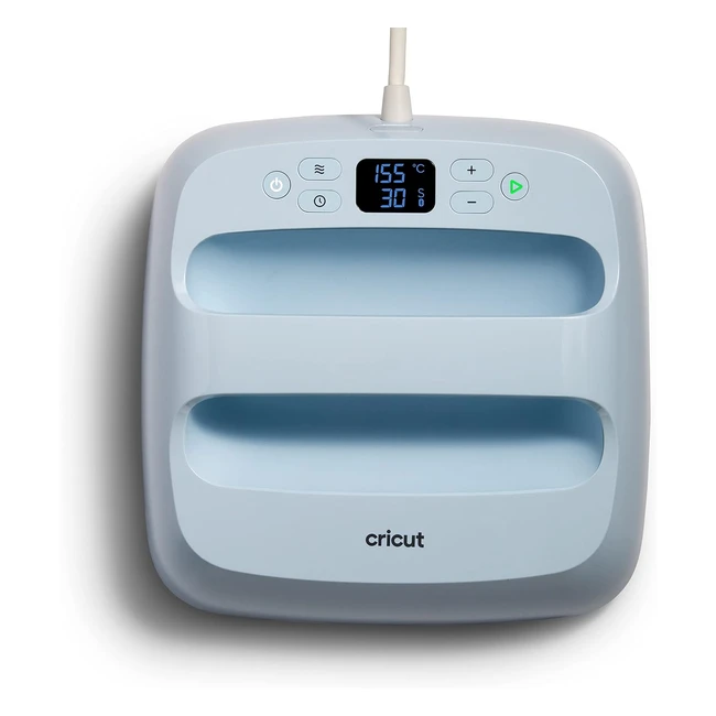 Cricut Easypress 3 - Piastra Riscaldante da 225cm x 225cm - Riscalda Fino a 205°C - Bluetooth - Termopressa Vinile HTV Sublimazione