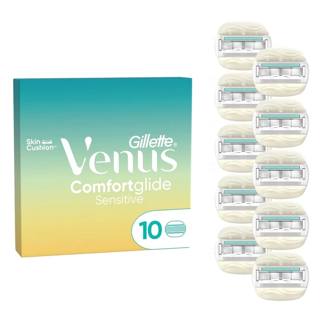 Gillette Venus ComfortGlide 5 Sensitive Rasierklingen für Frauen 10 Ersatzklingen