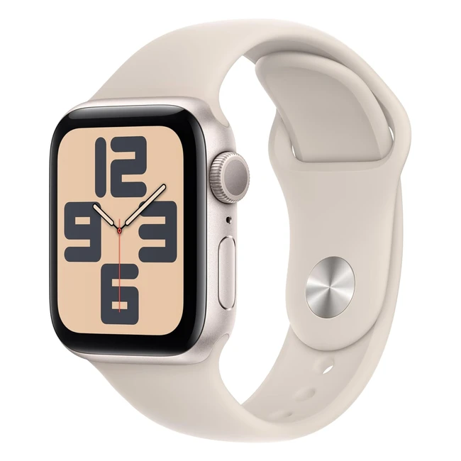 Apple Watch SE 2nd Gen 2023 GPS 40mm Smartwatch Starlight Aluminium Case ML Fitn