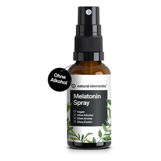 Melatonin Spray 05 mg mit Vitamin B1 und B6 - Vegan - 30 ml