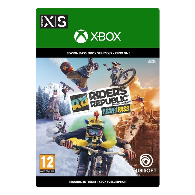 Riders Republic Year 1 Pass Xbox Download Code - Rocket Bike, Rocket Skis, BMX Sport Addon