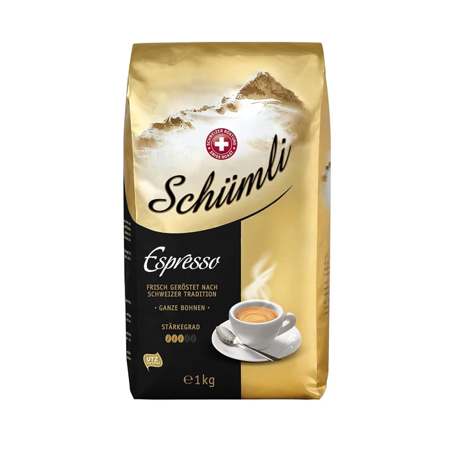 Schmli Espresso ganze Kaffeebohnen 1 kg Strkegrad 35 UTZ-zertifiziert