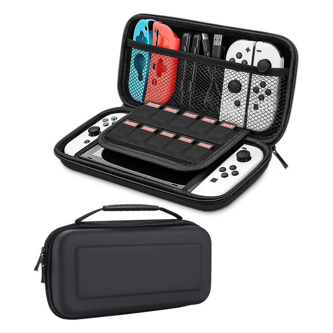 Custodia Nintendo Switch OLED - Protezione Viaggio Console Switch - 10 Cartucce 
