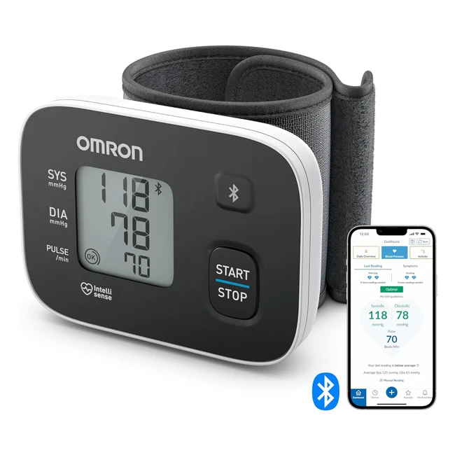 Omron RS3 Intelli IT Handgelenk-Blutdruckmessgerät 30 Speicherplätze