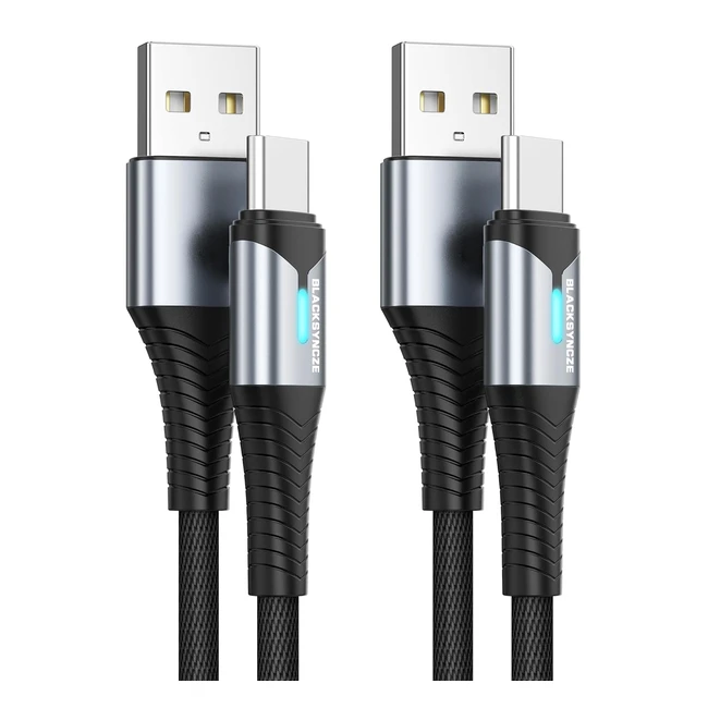 Cable USB C Blacksyncze 2Pack 2m2m Carga Rpida y Sincronizacin para Samsung 