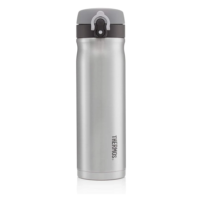 Thermos Stainless Steel Flask 470ml - Hot 10Hrs Cold 24Hrs - Durable  Compact
