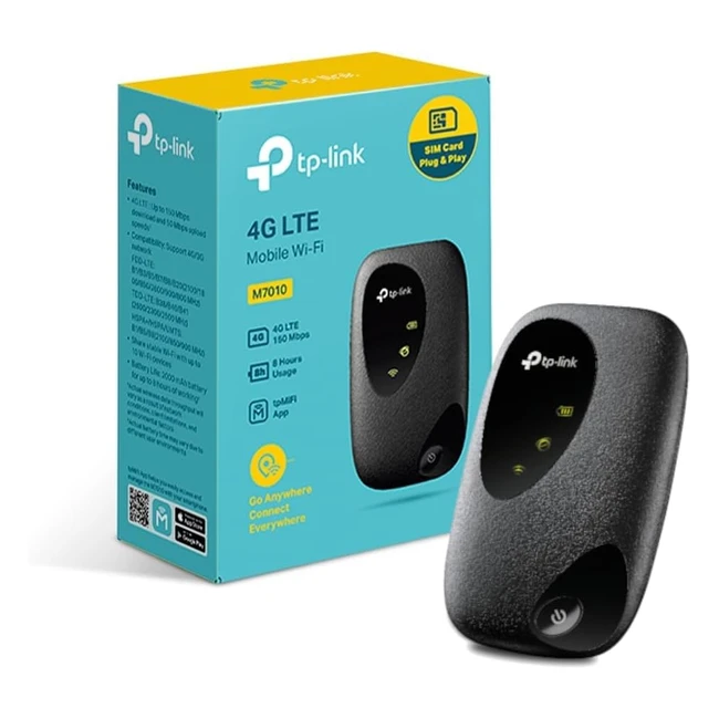 TP-Link M7010 4G MiFi Portable Travel WiFi Unlocked LTEAdvanced Cat4 Mobile WiFi