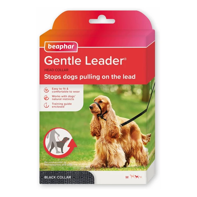 Beaphar Gentle Leader Head Collar for Medium Dogs - Stops Pulling - Training Aid