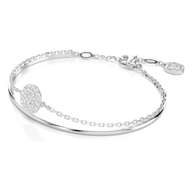Swarovski Meteora Bangle - White Rhodium Plated  Sparkling Crystal  Free Deliv