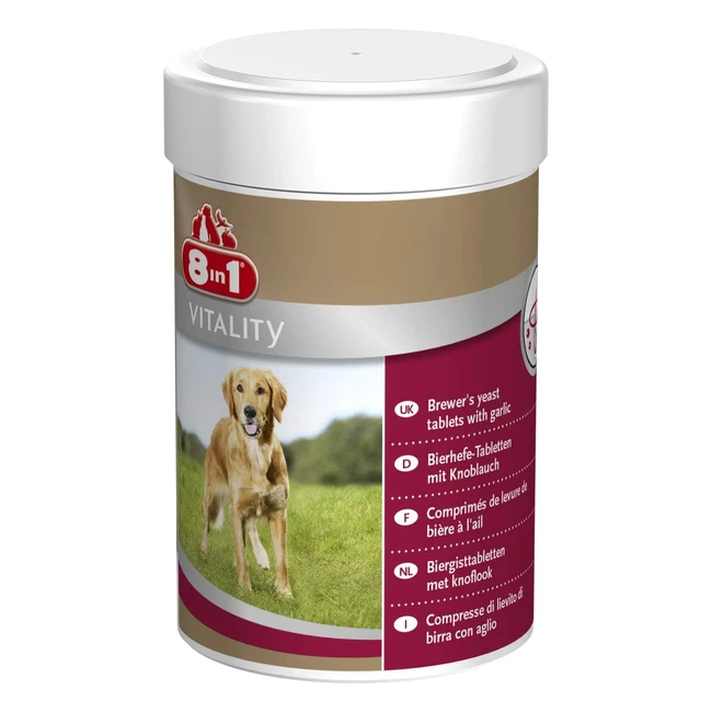 8in1 Bierhefe Tabletten - Vitamin-Komplex fr Hunde - Haut-  Fellpflege - 260 