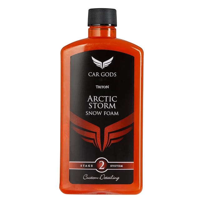 Shampoo Ultramoussant Car Gods Triton 500 ml - Formula pH Neutro Arctic Storm