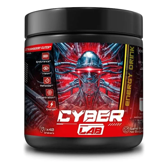 Cyberlab Bevanda Energetica 400g Multivitaminico Taurina Caffeina Pre Workout Gaming Energy Drink
