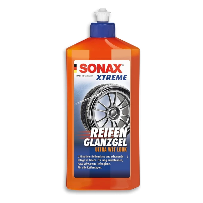 SONAX Xtreme Reifenglanzgel 500ml - Pflegt  schtzt Gummi  Reifen - Lang anha