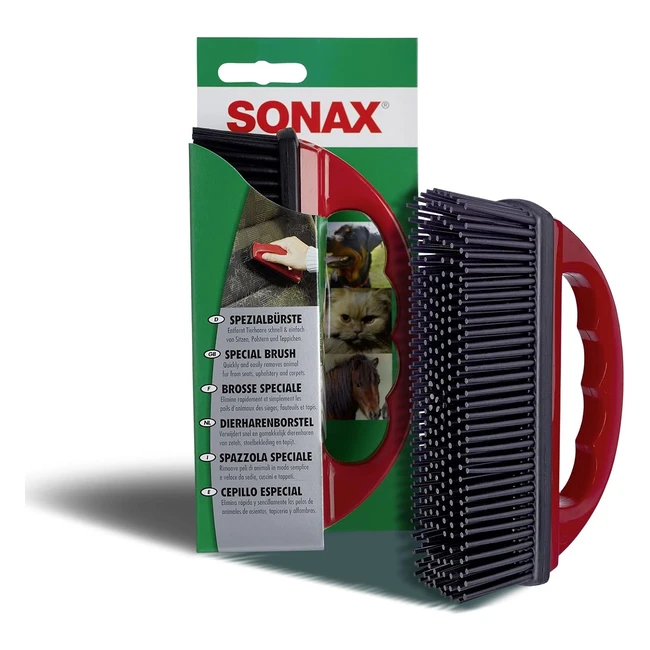 Sonax Mikrofaserpflegepad 04172000 - Entfernt effektiv Tierhaare von Textiloberf