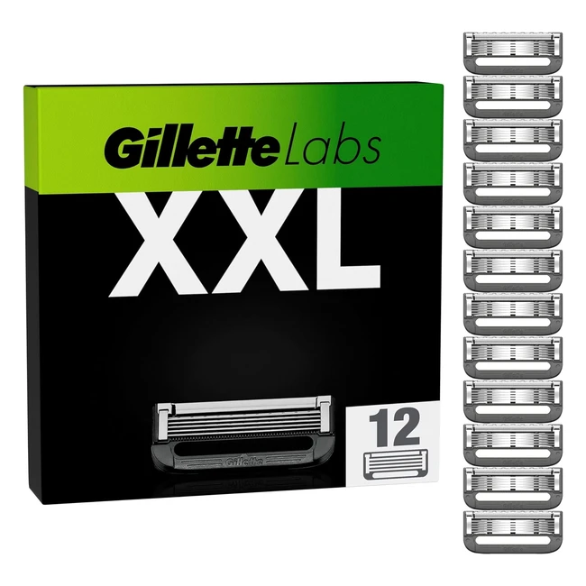 Gillette Labs Rasierklingen 12 Ersatzklingen fr Gillette Labs Nassrasierer M
