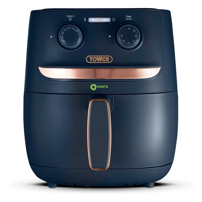 Tower T17126MNB Vortx Air Fryer 1500W 38L Midnight Blue - Fast Cooking Healthy