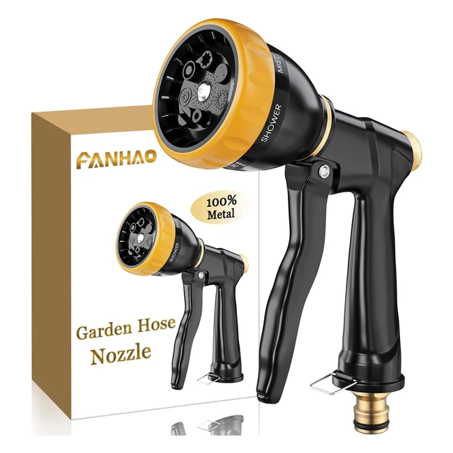 Pistolet d'arrosage en métal Fanhao avec 7 modes - Haute pression