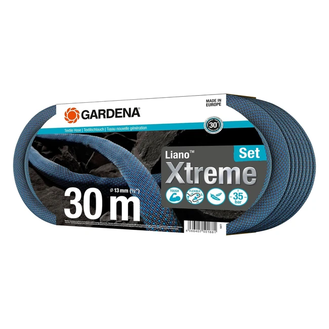Manguera de jardn Gardena Liano Xtreme 12 pulgadas 30m - Resistente y flexible