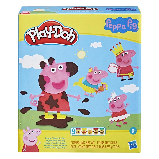 Playdoh Styles de Peppa Pig 9 Pots de Pte Modler Atoxique 11 Accessoires Jou