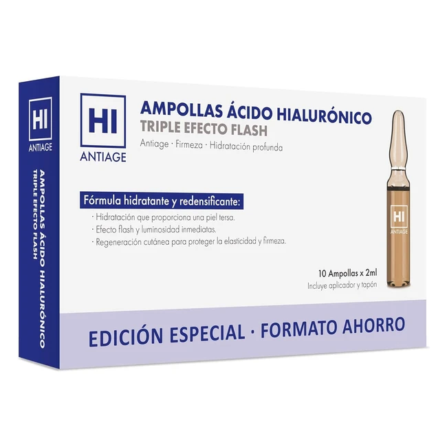 Ampollas cido Hialurnico Triple Efecto Flash - Edicin Especial Transparent