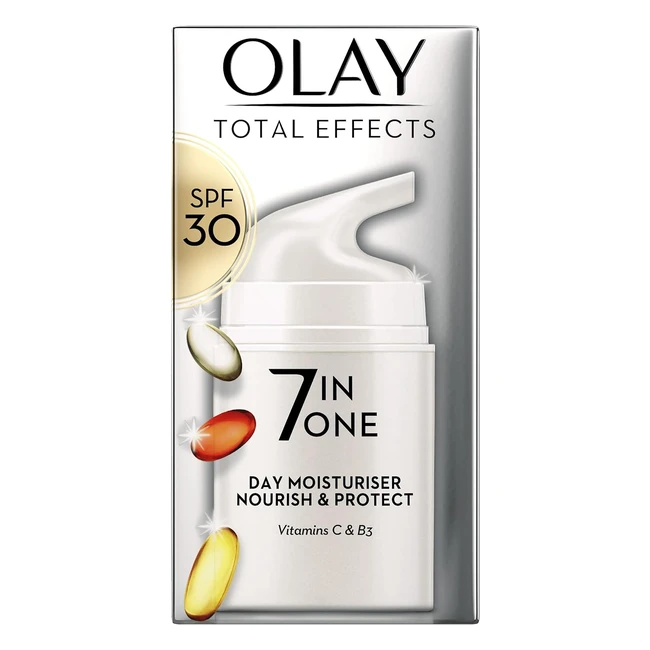Olay Total Effects 7in1 Moisturiser SPF30 Niacinamide 50ml - Youthful Radiant Sk