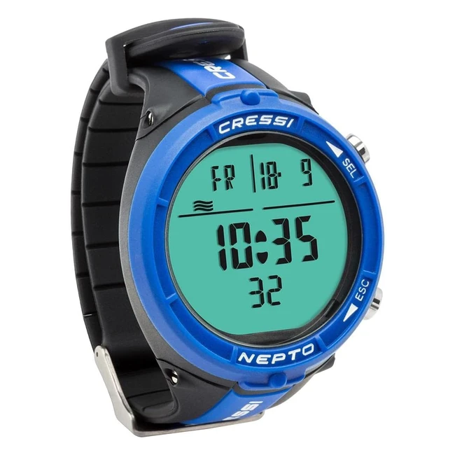 Cressi Nepto Watch Computer - Orologio Subacqueo Apnea - Unisex Adulto